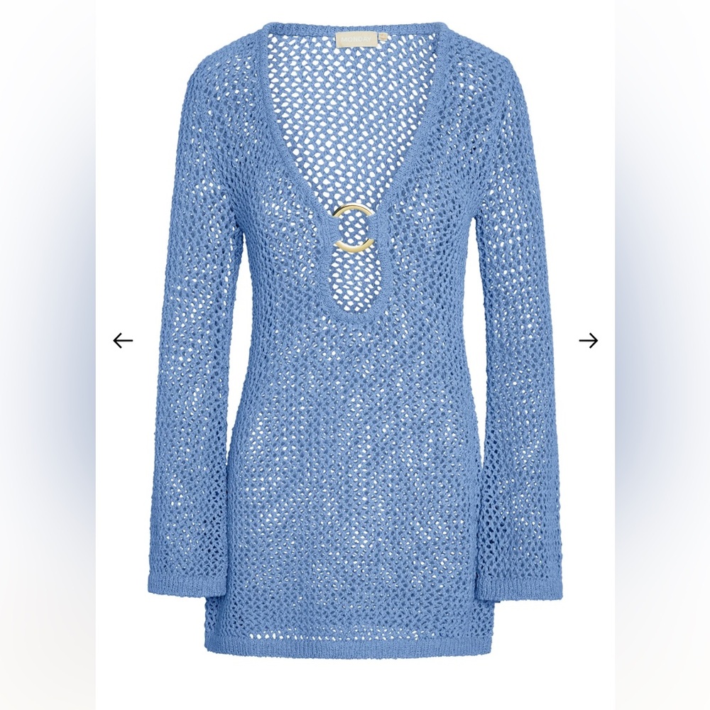 MONTEGO MINI DRESS - AZURE PETIT CROCHET
